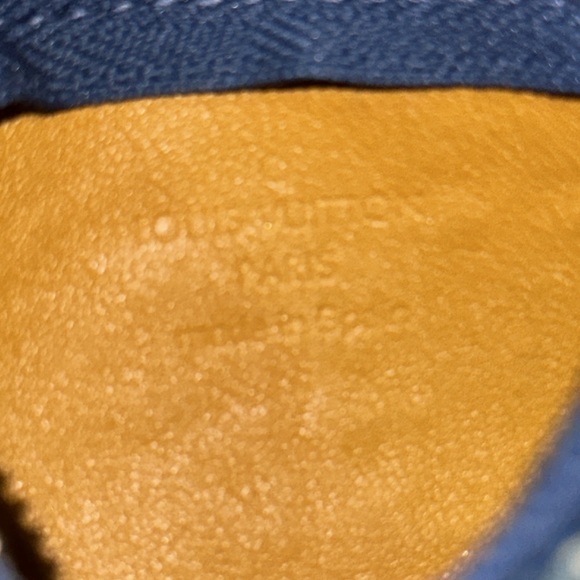 Louis Vuitton denim cles clea coin key pouch holder wallet case - Picture 10 of 12